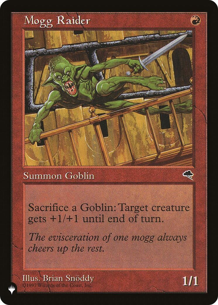 Image for Mogg Raider [The List Reprints] - Magic: The Gathering