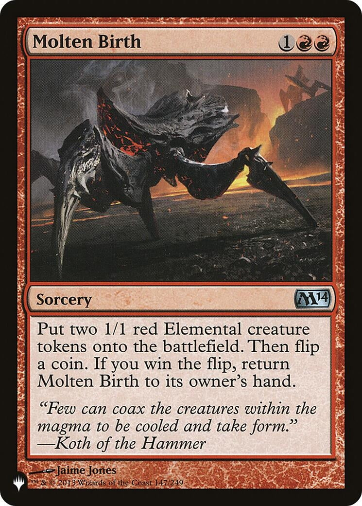 Image for Molten Birth (147/249) [The List Reprints] - Magic: The Gathering