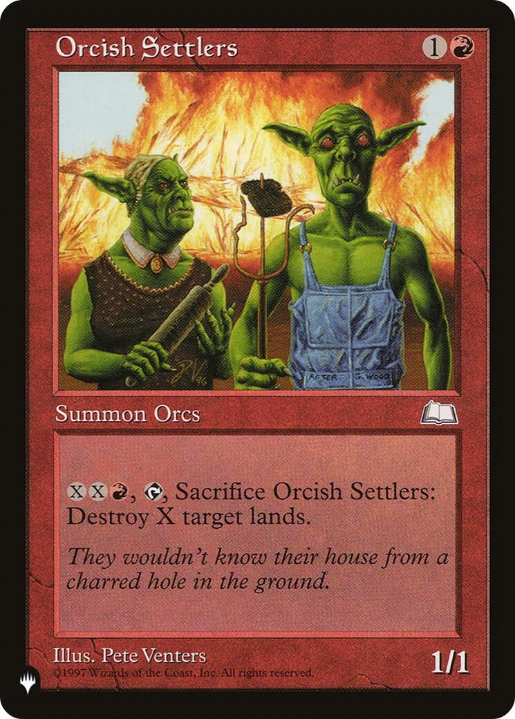 Image for Orcish Settlers [The List Reprints] - Magic: The Gathering