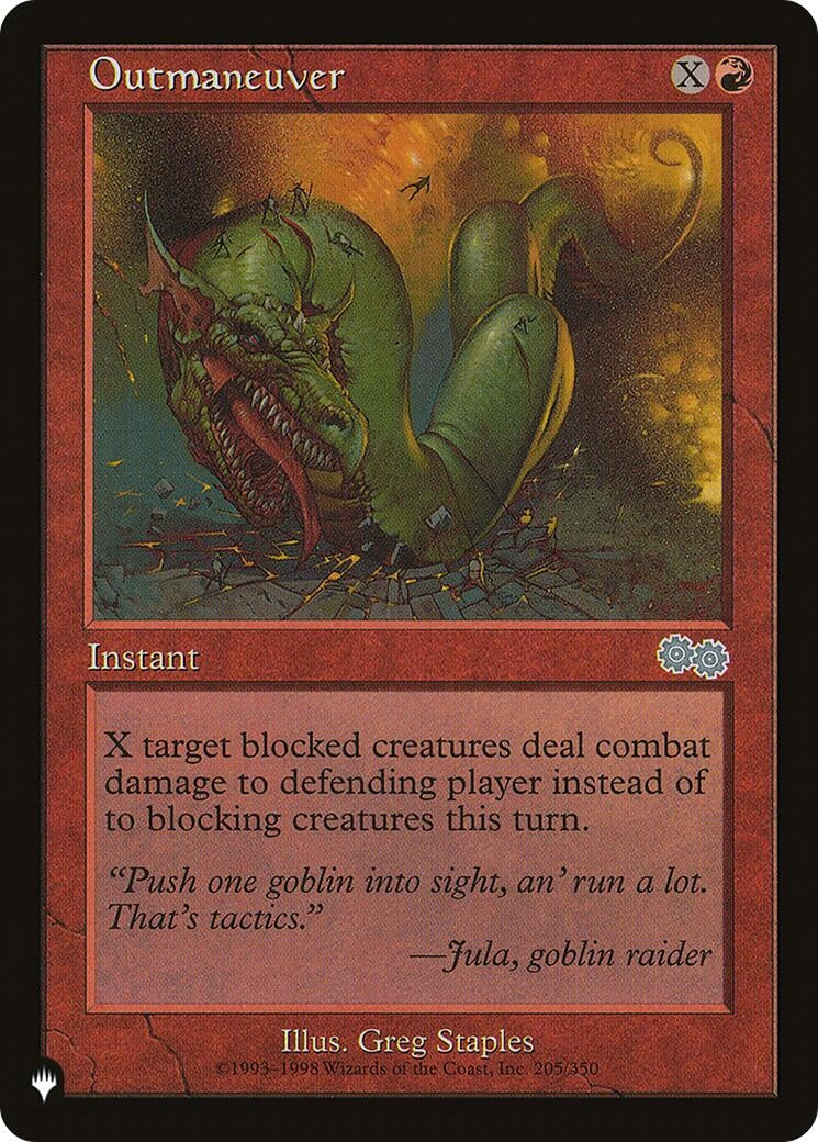 Image for Outmaneuver (205/350) [The List Reprints] - Magic: The Gathering