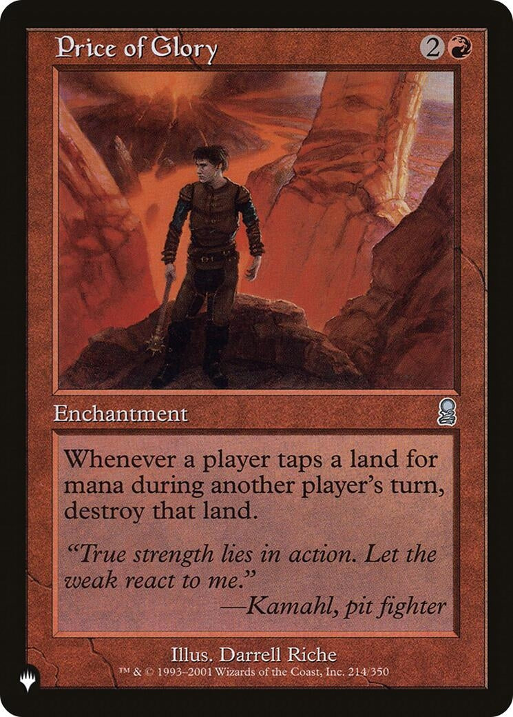 Image for Price of Glory (214/350) [The List Reprints] - Magic: The Gathering
