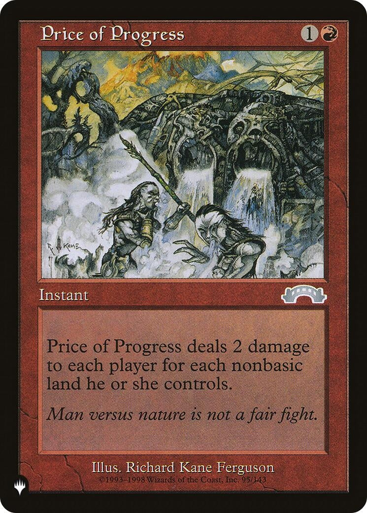 Image for Price of Progress (EXO) (95/143) [The List Reprints] - Magic: The Gathering