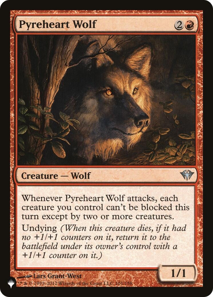 Pyreheart Wolf (101/158) [The List Reprints]