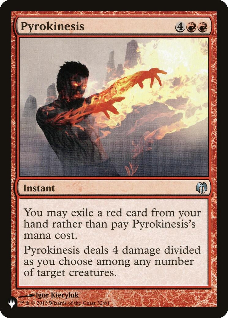 Image for Pyrokinesis (32/81) [The List Reprints] - Magic: The Gathering