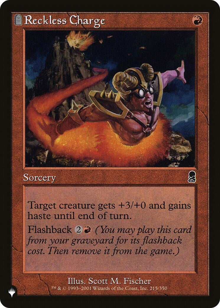 Image for Reckless Charge (215/350) [The List Reprints] - Magic: The Gathering