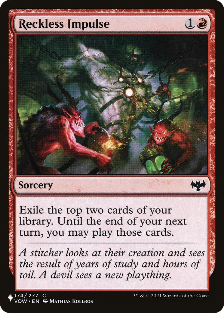 Image for Reckless Impulse (174/277) [The List Reprints] - Magic: The Gathering
