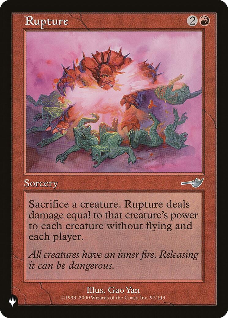 Image for Rupture (97/143) [The List Reprints] - Magic: The Gathering