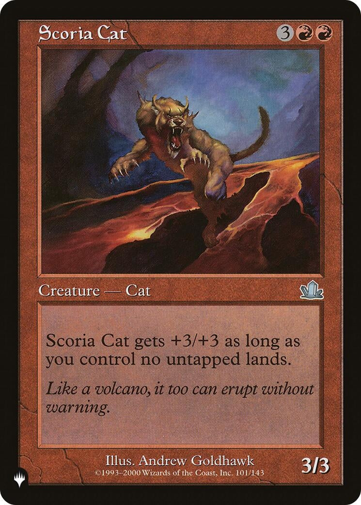 Image for Scoria Cat (101/143) [The List Reprints] - Magic: The Gathering