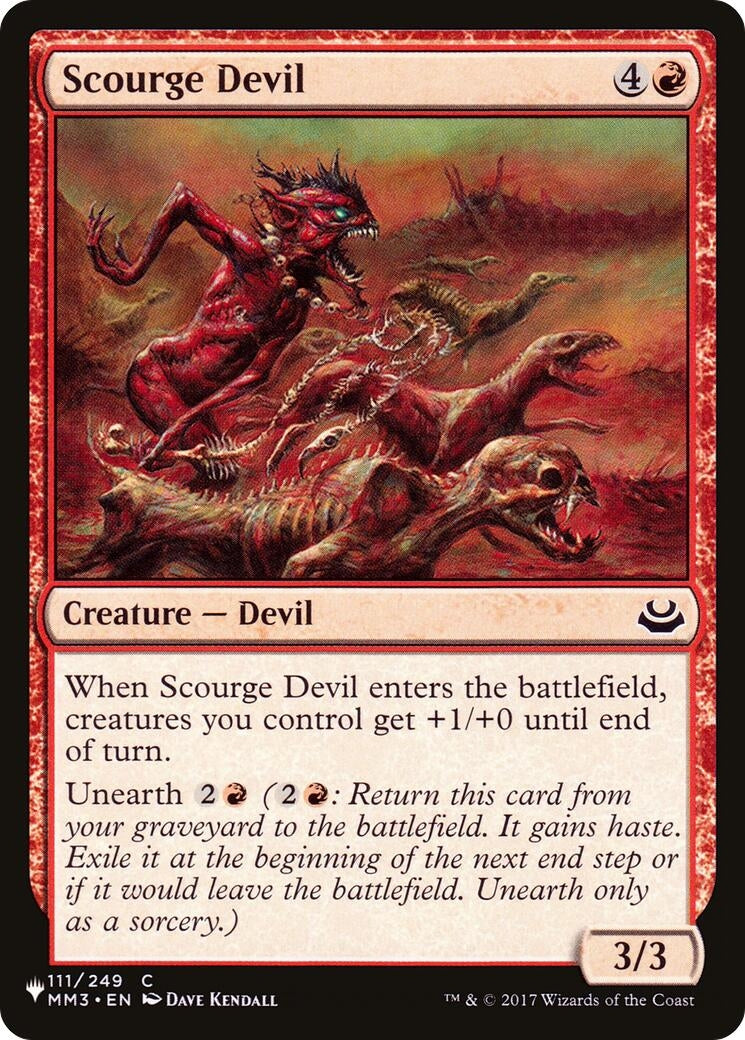 Image for Scourge Devil (111/249) [The List Reprints] - Magic: The Gathering