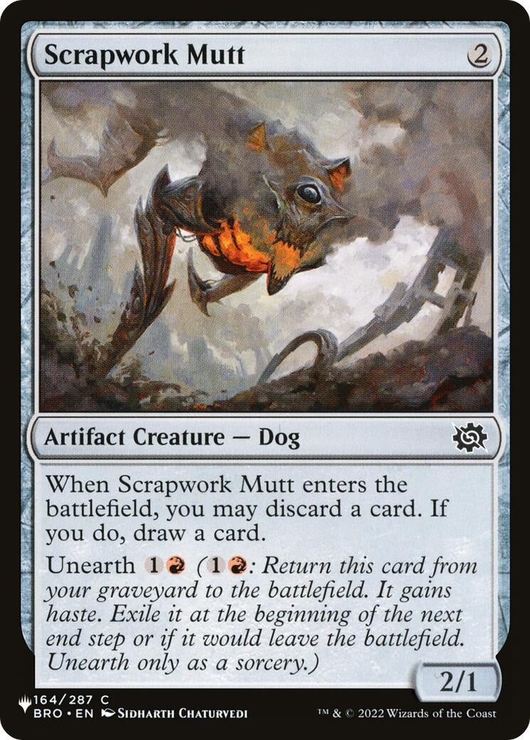 Image for Scrapwork Mutt (164/012) [The List Reprints] - Magic: The Gathering