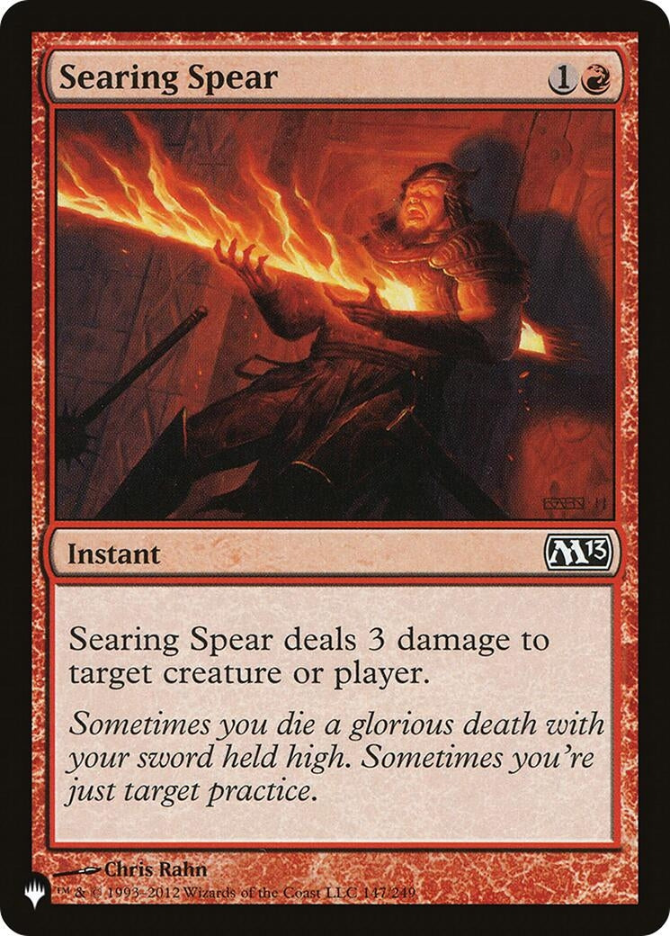 Image for Searing Spear (147/249) [The List Reprints] - Magic: The Gathering