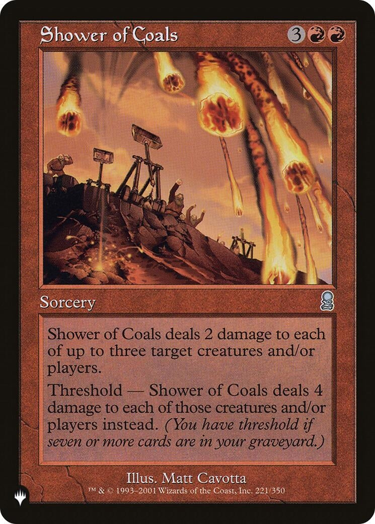 Image for Shower of Coals (221/350) [The List Reprints] - Magic: The Gathering
