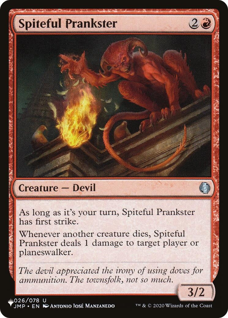 Image for Spiteful Prankster (026/078) [The List Reprints] - Magic: The Gathering