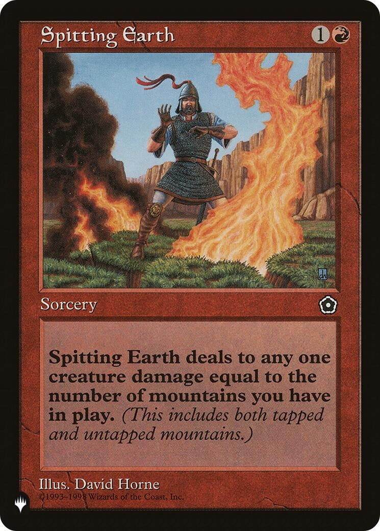Image for Spitting Earth [The List Reprints] - Magic: The Gathering