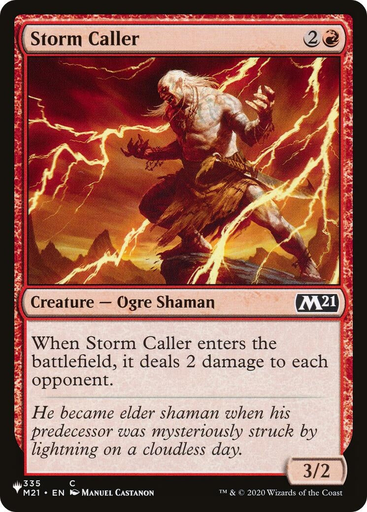 Image for Storm Caller (335/274) [The List Reprints] - Magic: The Gathering
