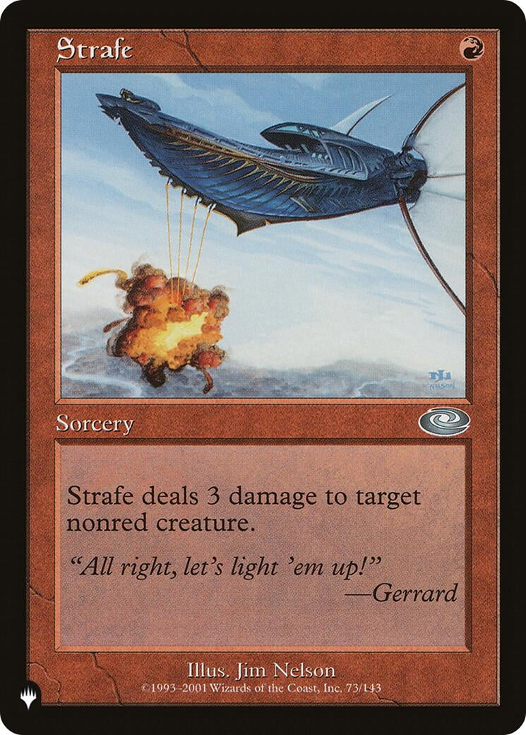 Image for Strafe (73/143) [The List Reprints] - Magic: The Gathering