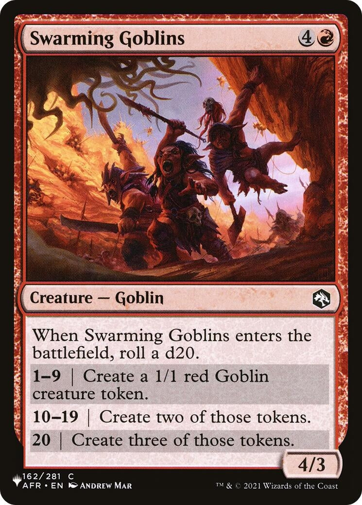 Image for Swarming Goblins (162/281) [The List Reprints] - Magic: The Gathering