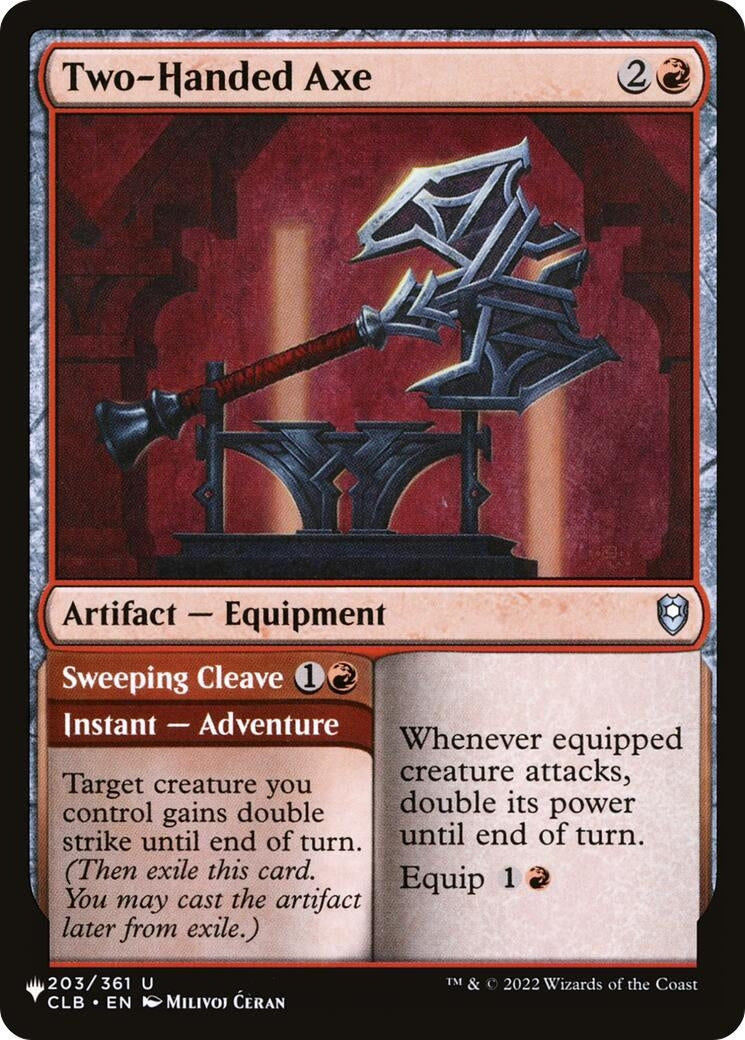 Two-Handed Axe (203/361) [The List Reprints]