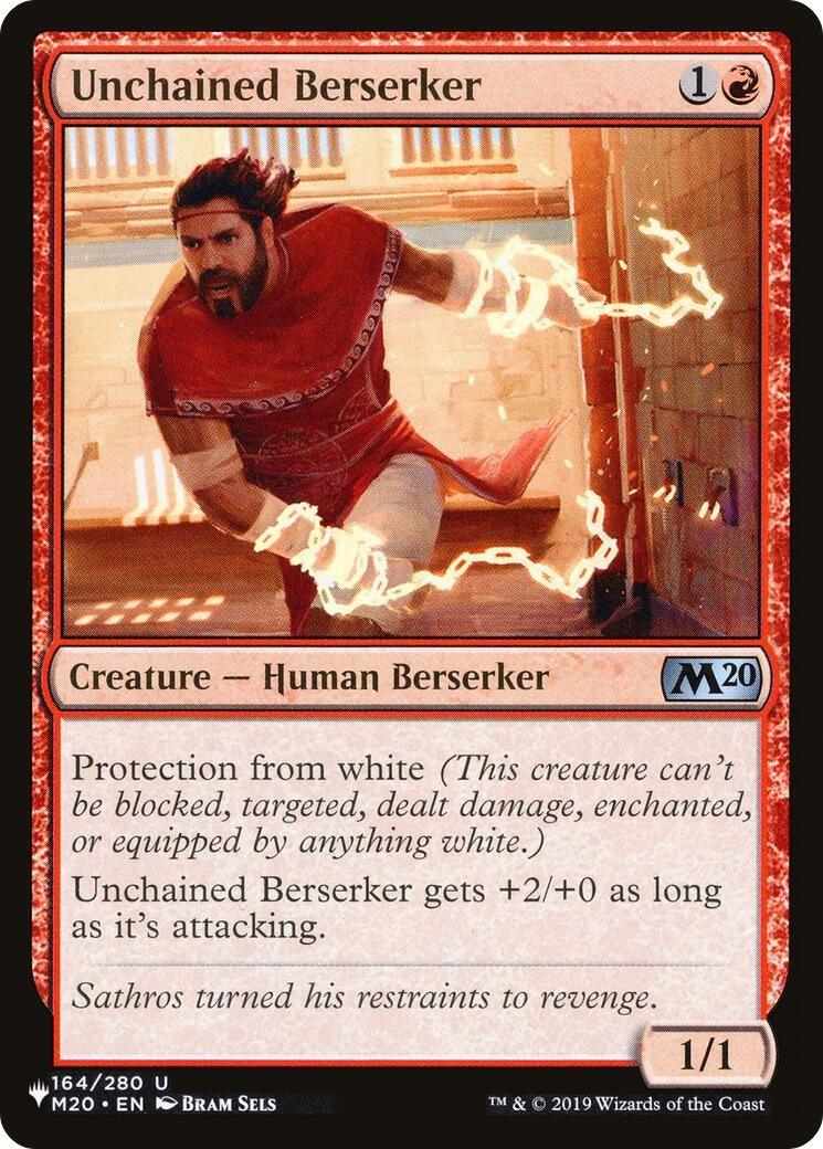 Image for Unchained Berserker (164/280) [The List Reprints] - Magic: The Gathering