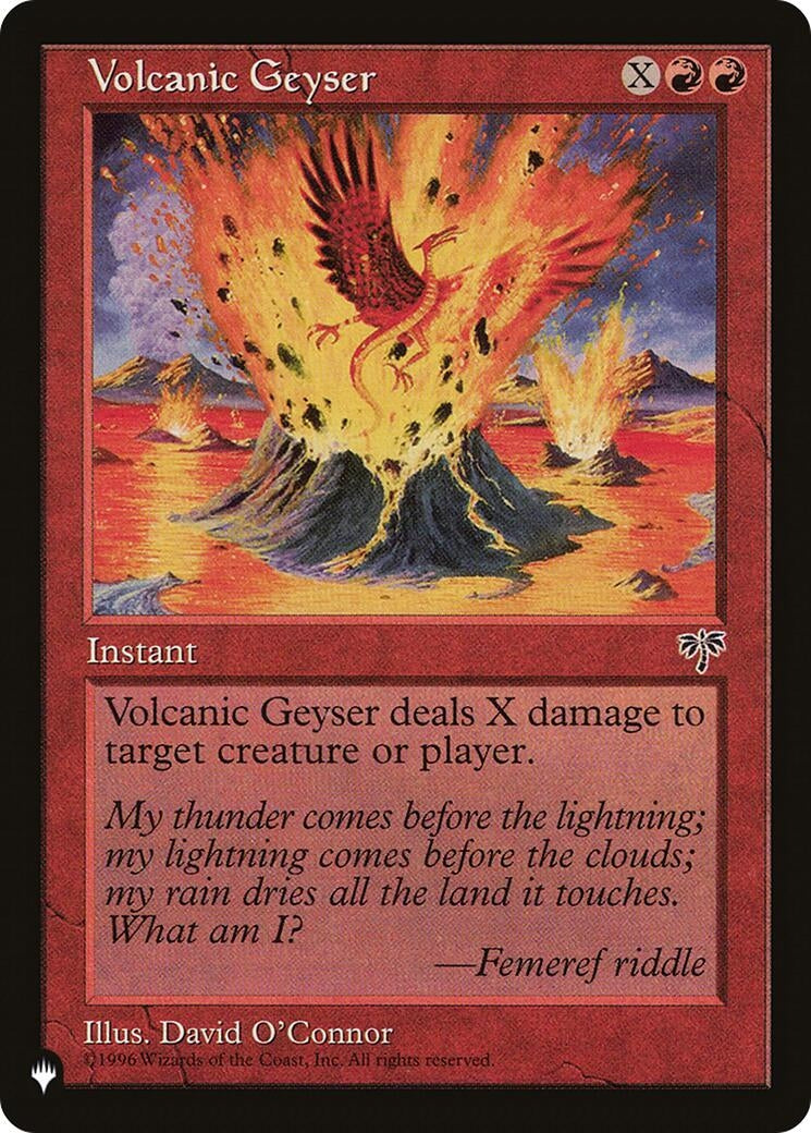 Image for Volcanic Geyser [The List Reprints] - Magic: The Gathering