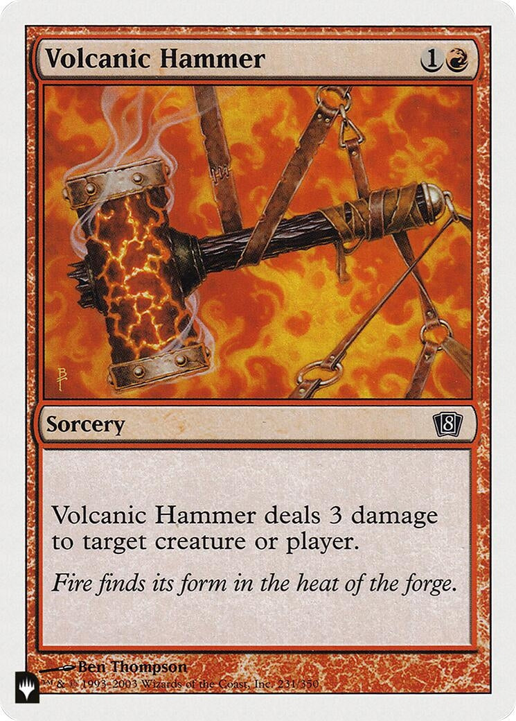 Image for Volcanic Hammer (231/350) [The List Reprints] - Magic: The Gathering