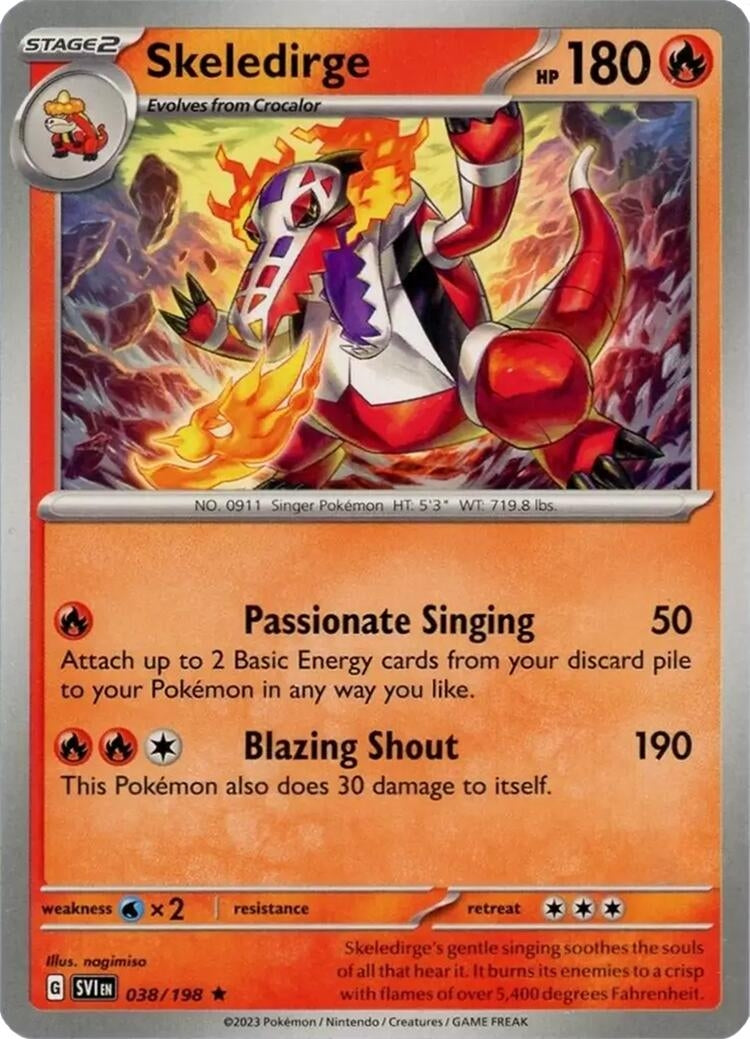 Image for Skeledirge (038/198) [Deck Exclusives] - Pokemon