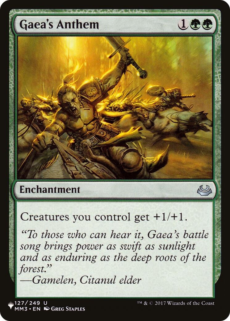 Image for Gaea's Anthem (MM3) (127/249) [The List Reprints] - Magic: The Gathering