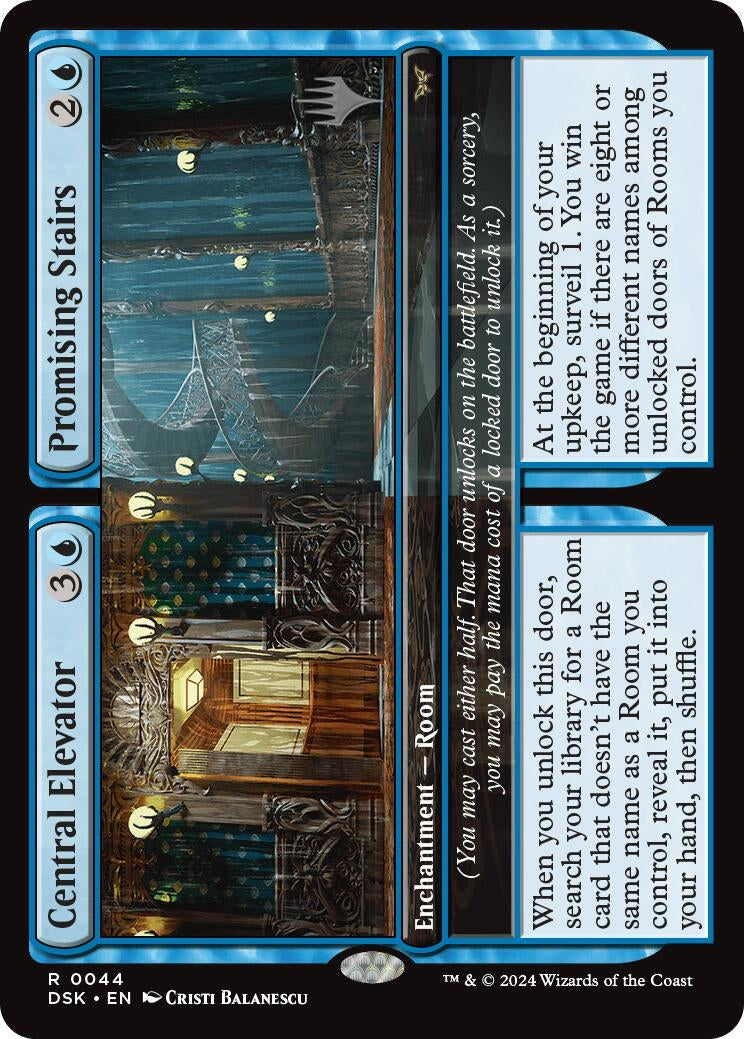 Image for Central Elevator // Promising Stairs (44) [Duskmourn: House of Horror] - Magic: The Gathering