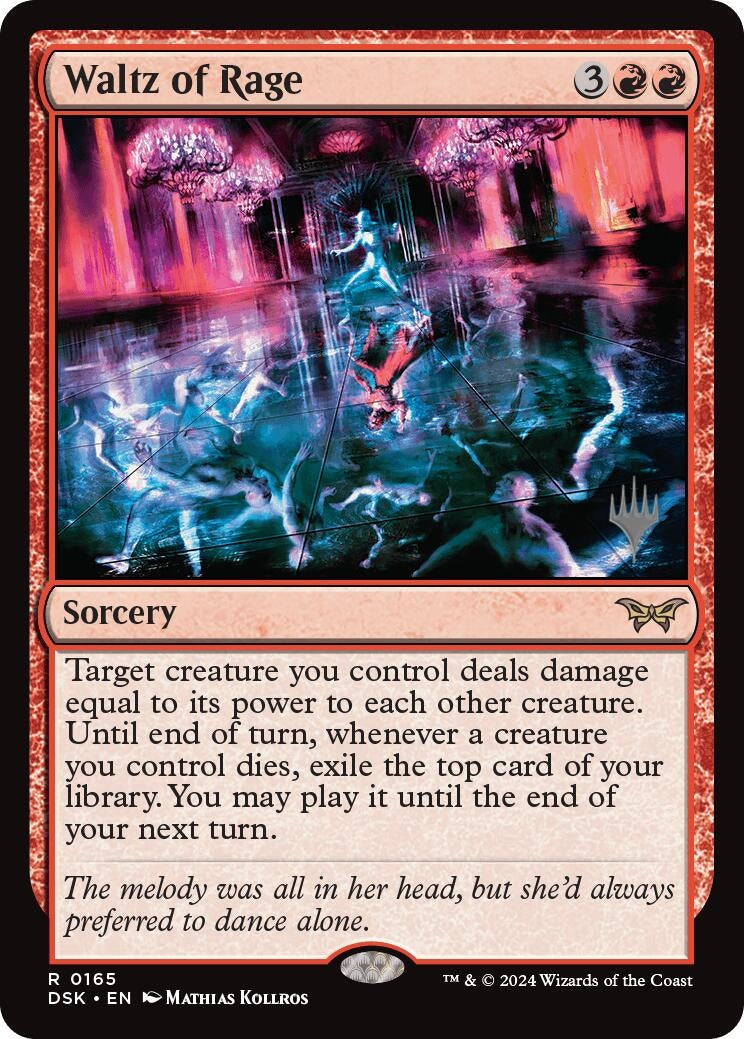 Waltz of Rage (165) [Promo Pack: Duskmourn: House of Horror]