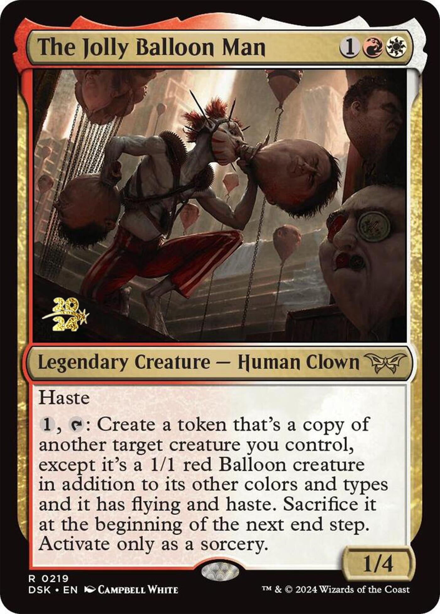 Image for The Jolly Balloon Man (219) [Prerelease Cards] - Magic: The Gathering