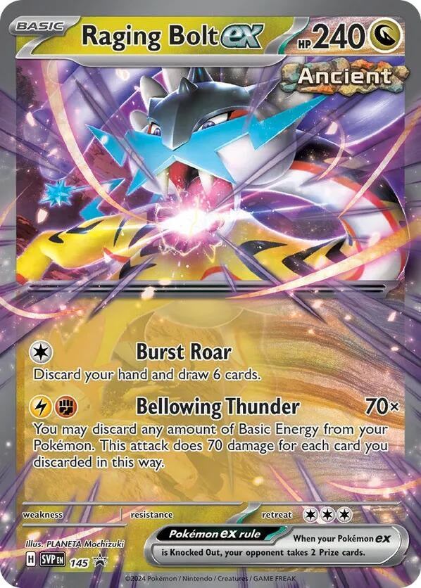 Image for Raging Bolt ex - 145 (145) [SV: Scarlet & Violet Promo Cards] - Pokemon