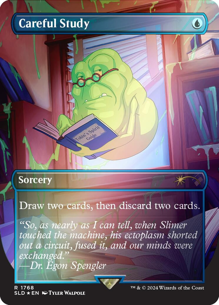 Image for Careful Study (Rainbow Foil) (1768) [Secret Lair Drop Series] - Magic: The Gathering