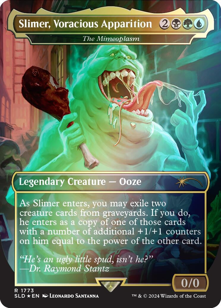 Image for Slimer, Voracious Apparition - The Mimeoplasm (Rainbow Foil) (1773) [Secret Lair Drop Series] - Magic: The Gathering