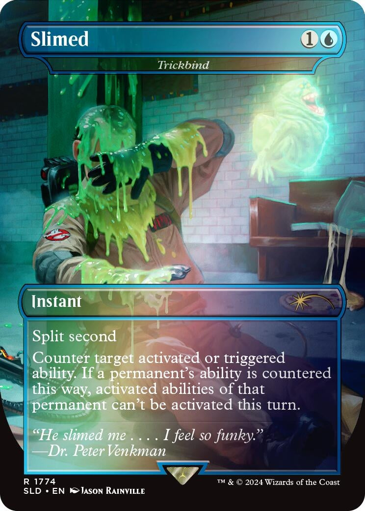 Image for Slimed - Trickbind (Rainbow Foil) (1774) [Secret Lair Drop Series] - Magic: The Gathering