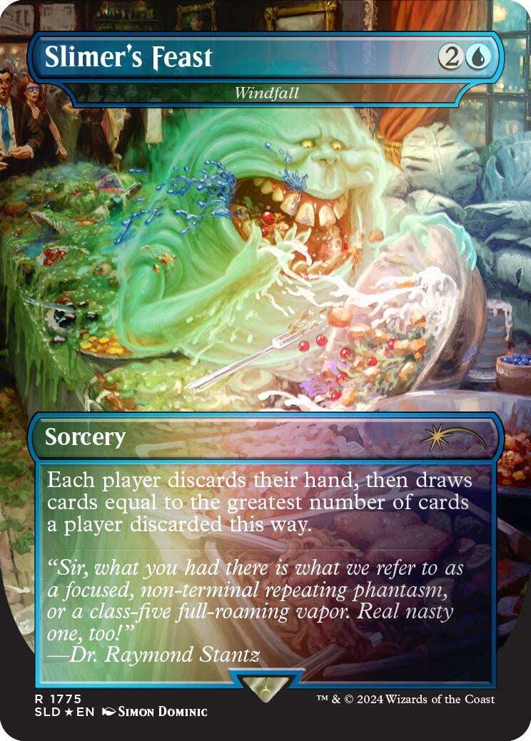 Image for Slimer's Feast - Windfall (Rainbow Foil) (1775) [Secret Lair Drop Series] - Magic: The Gathering