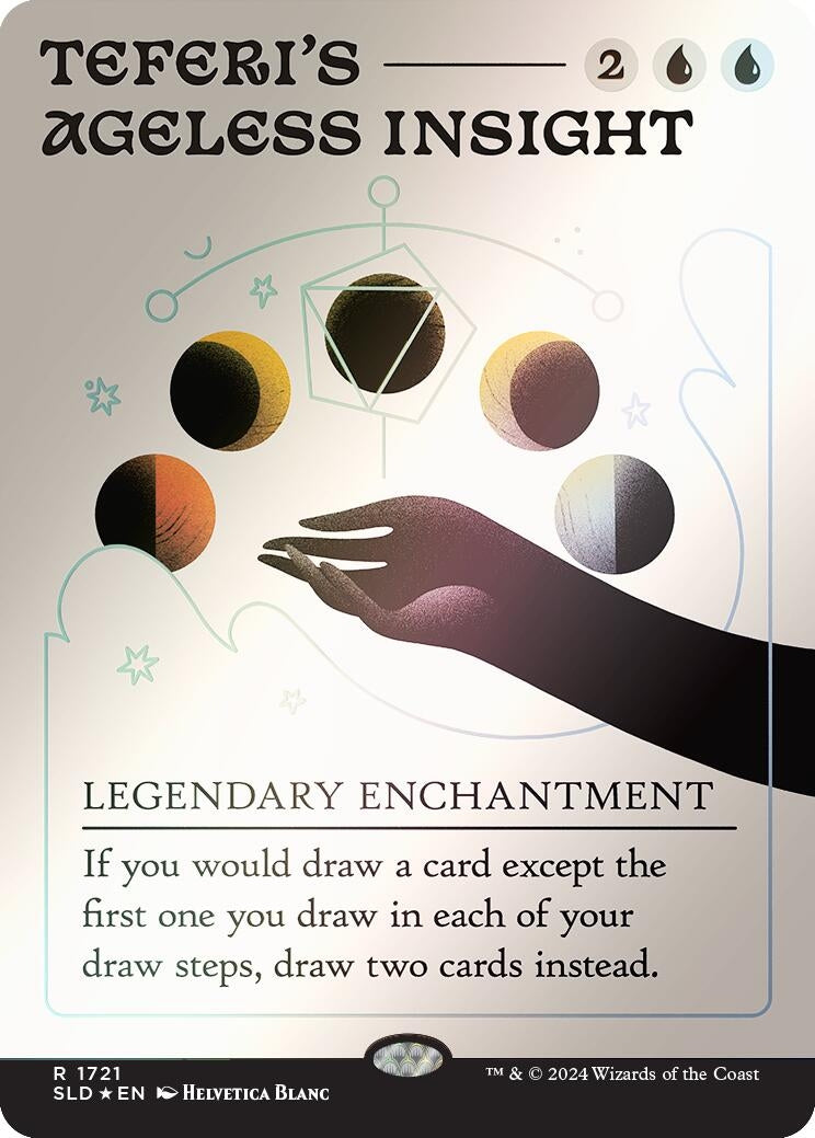 Image for Teferi's Ageless Insight (Rainbow Foil) (1721) [Secret Lair Drop Series] - Magic: The Gathering