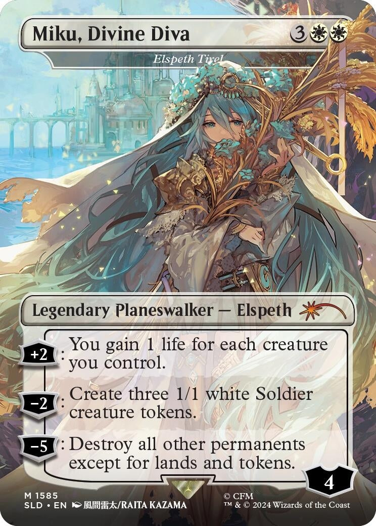 Image for Miku, Divine Diva - Elspeth Tirel (1585) [Secret Lair Drop Series] - Magic: The Gathering