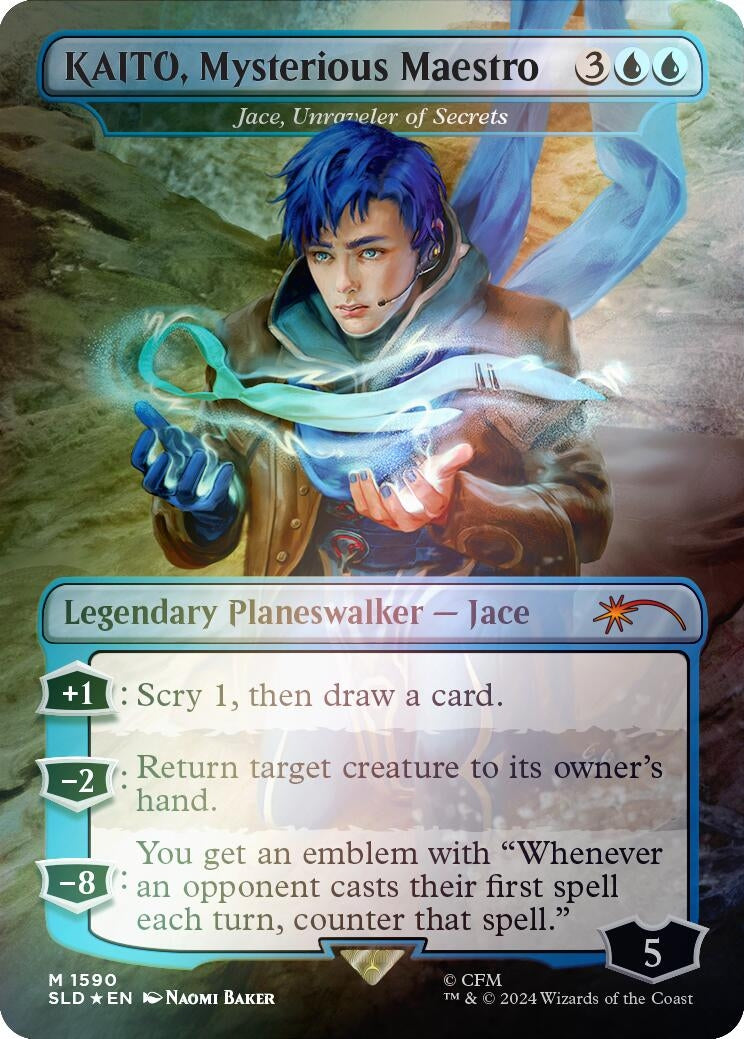 Image for KAITO, Mysterious Maestro - Jace, Unraveler of Secrets (Rainbow Foil) (1590) [Secret Lair Drop Series] - Magic: The Gathering