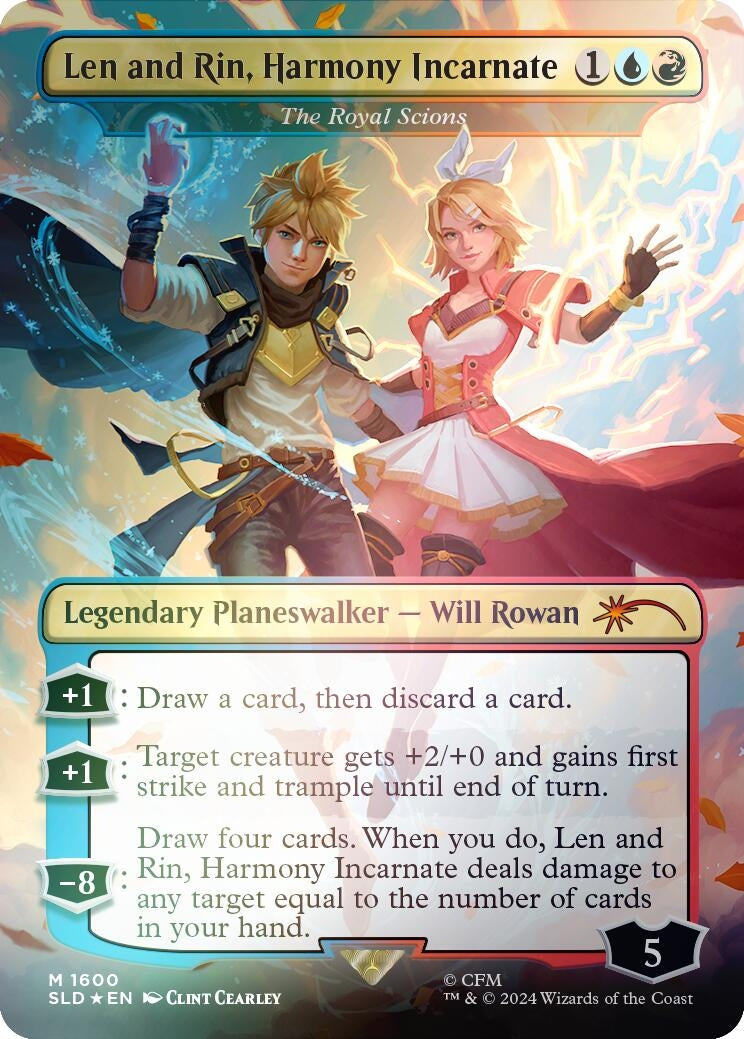 Image for Len and Rin, Harmony Incarnate - The Royal Scions (Rainbow Foil) (1600) [Secret Lair Drop Series] - Magic: The Gathering