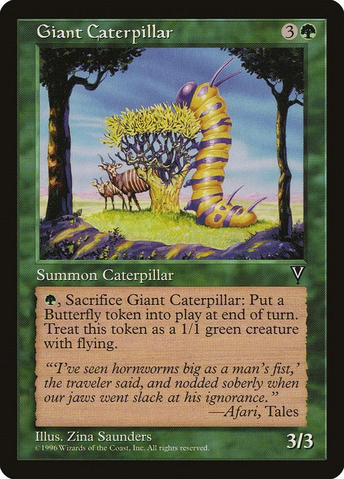Image for Giant Caterpillar [Visions] - Magic: The Gathering