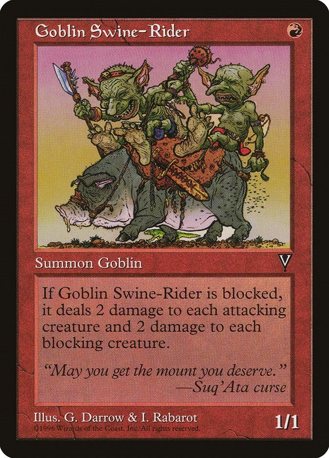 Image for Goblin Swine-Rider [Visions] - Magic: The Gathering