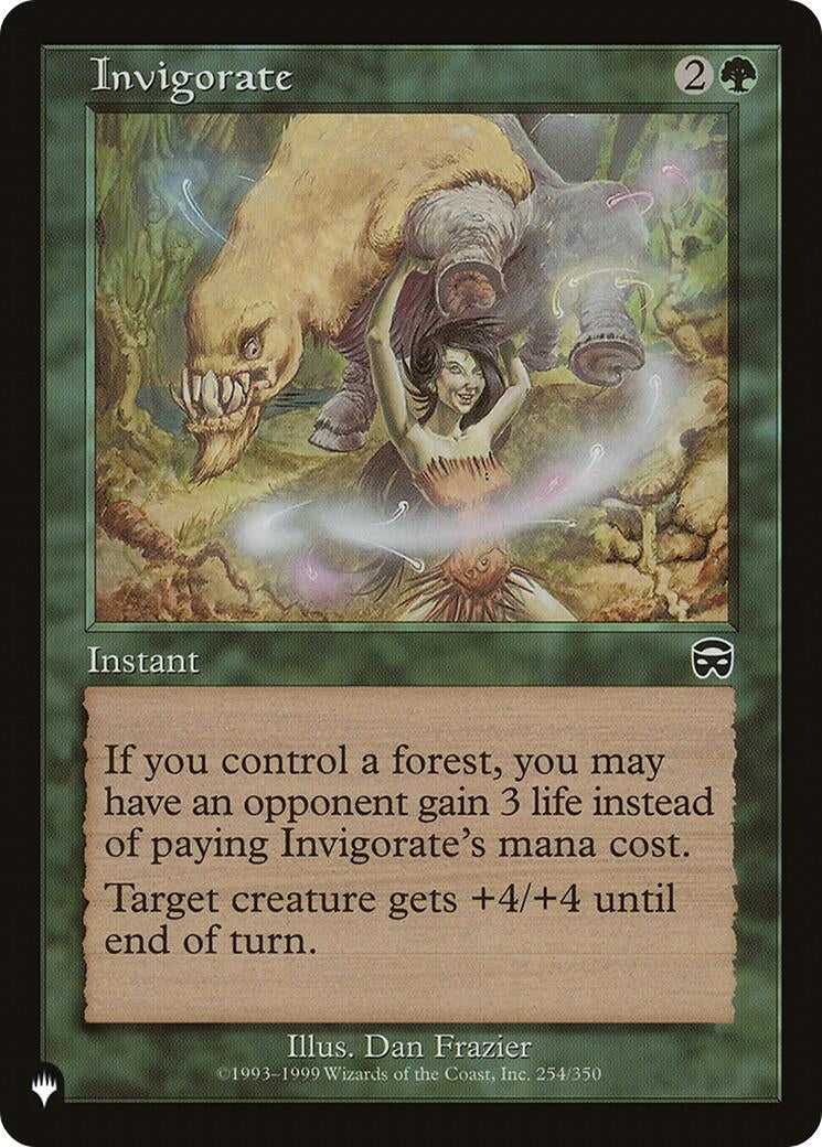 Image for Invigorate (MMQ) (254/350) [The List Reprints] - Magic: The Gathering