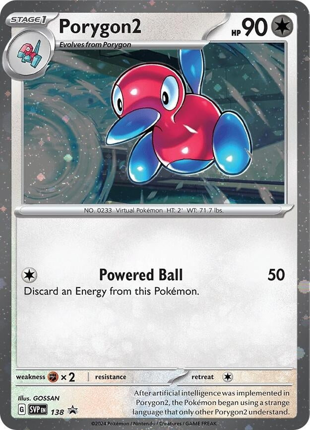 Image for Porygon2 - 138 (Cosmos Holo) (138) [SV: Scarlet & Violet Promo Cards] - Pokemon