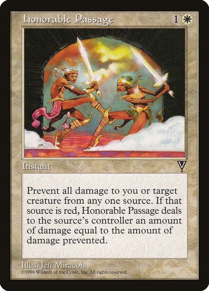 Image for Honorable Passage [Visions] - Magic: The Gathering