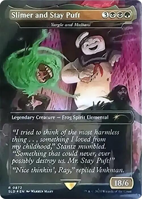 Slimer and Stay Puft - Yargle and Multani (Rainbow Foil) (872) [Secret Lair Drop Series]