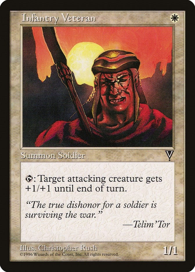 Image for Infantry Veteran [Visions] - Magic: The Gathering