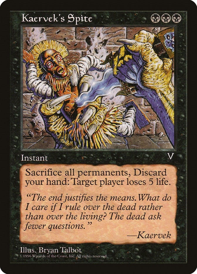 Image for Kaervek's Spite [Visions] - Magic: The Gathering