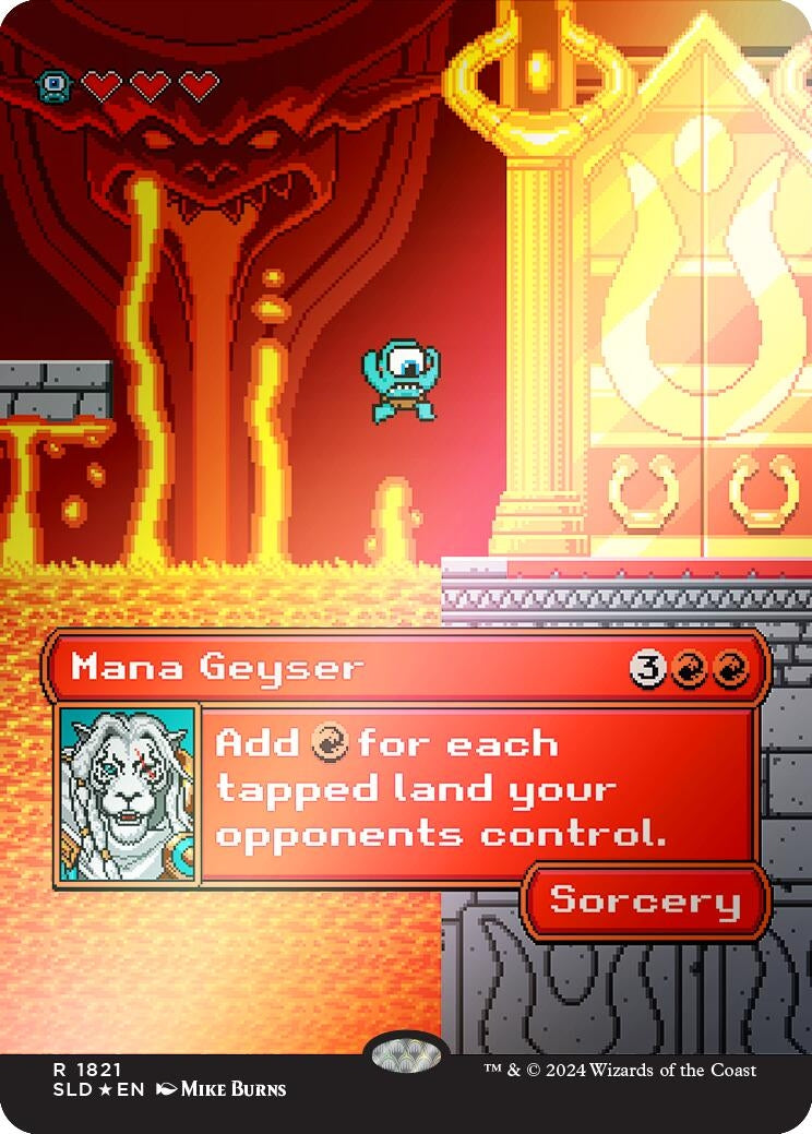 Image for Mana Geyser (Rainbow Foil) (1821) [Secret Lair Drop Series] - Magic: The Gathering