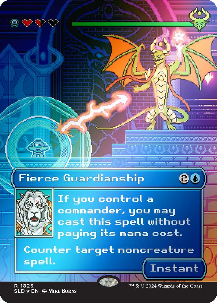 Image for Fierce Guardianship (Rainbow Foil) (1823) [Secret Lair Drop Series] - Magic: The Gathering