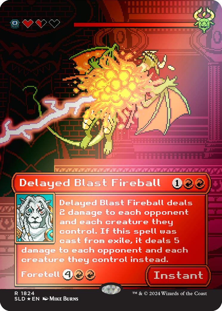Image for Delayed Blast Fireball (Rainbow Foil) (1824) [Secret Lair Drop Series] - Magic: The Gathering